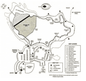 Hiking Mt Woodson Potato Chip Rock Map