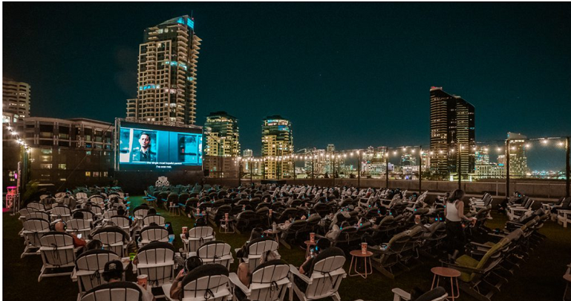 Rooftop cinema